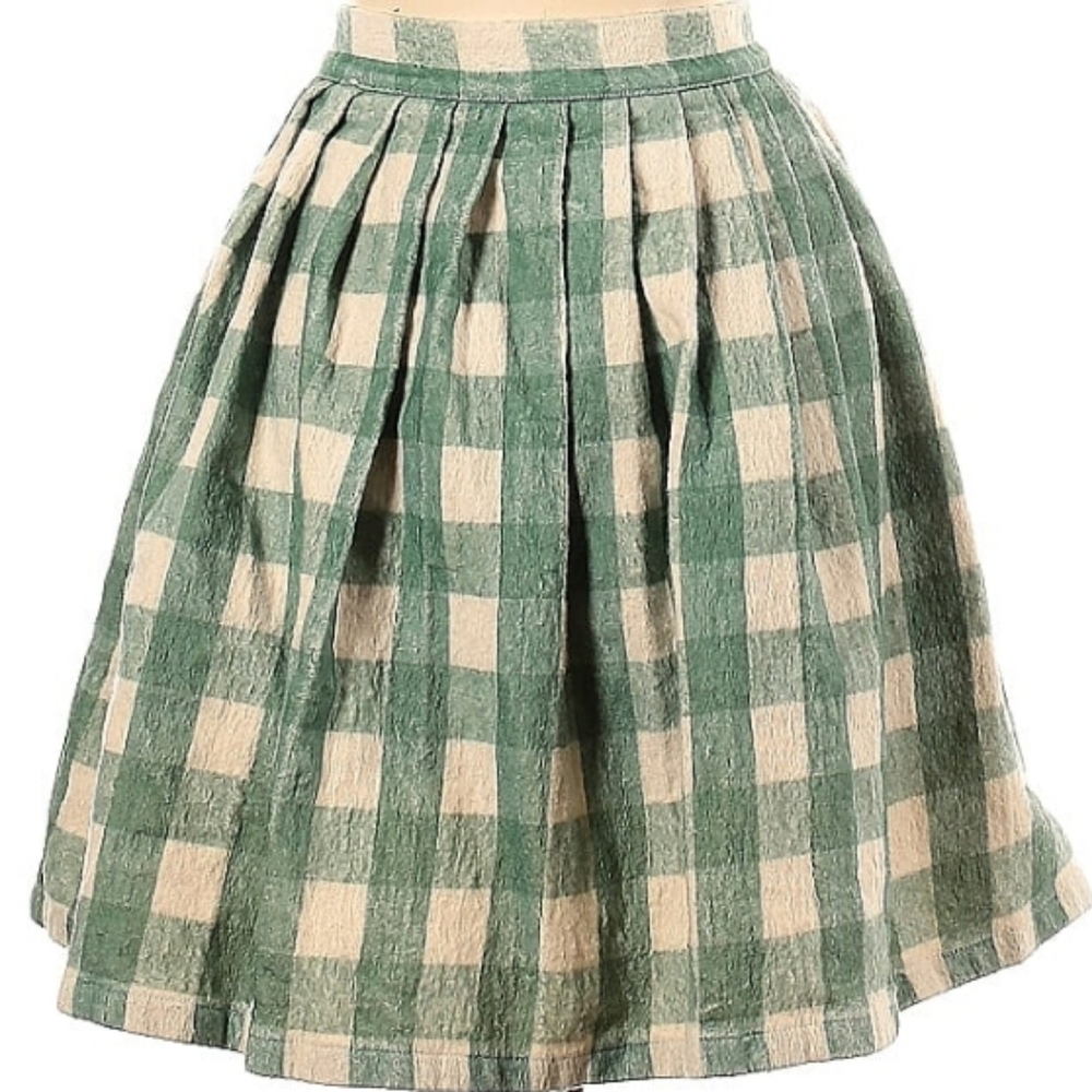 Lisa Says Gah Rory Plaid Cotton Skirt - Picture 3 of 7
